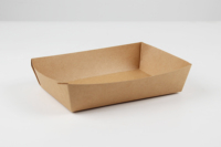 Plateau de nid de nourriture multifonctionnel jetable anti-graisse rentable pour la boîte de repas de salade à emporter de BBQ