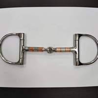 Horshi. Mors à rouleaux en cuivre pour équitation, mors à bride en D, mors à bride en D pour cheval