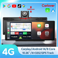 4G Dashcam CarPlay Layar Android DVR Mobil 10.26" GPS Navigasi Sistem Keamanan Mobil Garansi 1 Tahun Pabrik Produsen