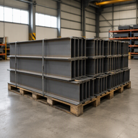 Poutres en acier sectionnel H laminées à chaud, acier structurel haute résistance pour la construction