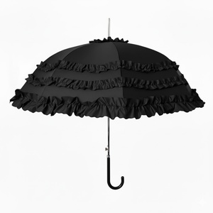 Elegant and Beautiful <b>Umbrella</b> with Lace Trim for Sun protection and Waterproofing Designed for Wedding Photography and Women - Product Image 4