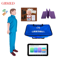 Mannequin de formation en RCP pour adultes avec logiciel de formation sans fil, stocké sur clé USB, tablette non incluse, pour la formation des infirmières et des ambulanciers