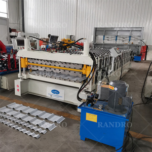 RANDRO Wellblech-Dachplattenherstellungsmaschine/Zink-Aluminium-Dachplatten-Rollformer/Metall-Dach-Rollformmaschine - Product Image 4
