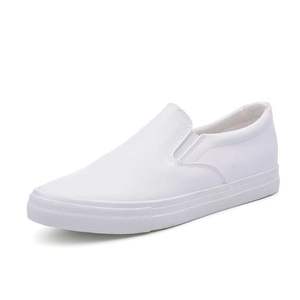 Spring Casual <b>Shoes</b> <b>Slip</b>-on Men's Work Student Small White Wear-Resistant Thick Sole Solid Color Couple Walking Style <b>Shoes</b> - Product Image 4