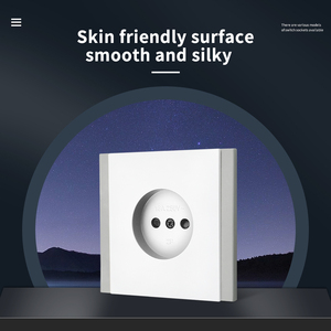 สวิตช์และเต้ารับติดผนัง WESA แบบบางพิเศษ ปุ่มกด <span class=keywords><strong>EU</strong></span> 1/2/3 ช่อง 1 ทาง เต้ารับไฟฟ้า ออกแบบหรูหราทันสมัย สามารถจัดวางได้อย่างอิสระ - Product Image 3