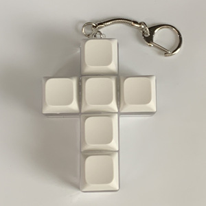 Cross 6 键帽减压机械键盘钥匙扣指尖陀螺键帽钥匙圈指尖减压玩具按键钥匙圈 - Product Image 6