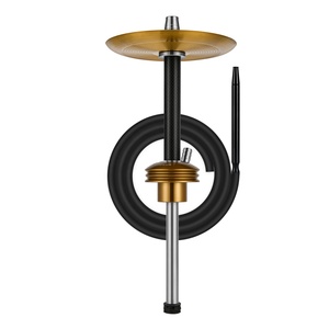 Kitosun <span class=keywords><strong>Rano</strong></span> Chicha Moderne Ensemble de Table avec Tuyaux en Acier Inoxydable, Manchon en Fibre de Carbone et Tuyau en Silicone – Accessoire pour Chicha - Product Image 2