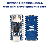 RP2350-USB-A Waveshare Placa de Desarrollo USB Mini Raspberry Pi RP2350A Microcontrolador de Arquitectura de Doble Núcleo 150MHz 520KB SRAM