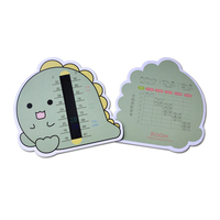 Termometer kristal cair dalam ruangan, kartu termometer suhu sensitif warna, setrip suhu ruangan Digital berubah