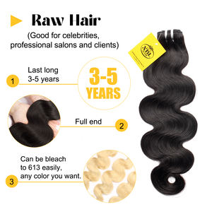 Vietnamesischer Rohhaar-Extensions-Anbieter: Body Wave Rohhaar, Unverarbeitete Bündel mit Ausgerichteter Kutikula, Doppelt Gewebte Echthaar-Extensions - Product Image 3