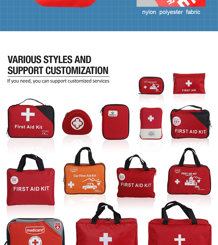 product-750-840 multi-functional eva potable emergency medical bag waterproof first aid kit