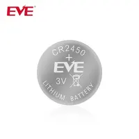 이브 CR2450 Limno2 배터리 3.0 V 600 mAh 버튼 셀 배터리