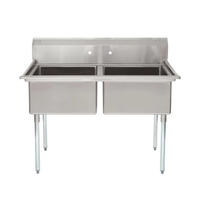 Évier de cuisine en acier inoxydable 304 316 à prix d'usine pour restaurant, plan de travail commercial, extérieur, école, évier à 3 compartiments avec table
