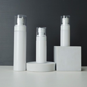 White PET Serum <b>Pump</b> <b>Bottle</b> Mist Spray <b>Pump</b> <b>Bottle</b> 30ml 50ml 60ml 80ml 100ml 120ml for Lotion - Product Image 2