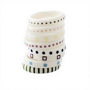 Juego de Brazaletes de Cerámica con Patrón de Alta Calidad, Unisex, Redondos, para Mujer, Elegantes, Modernos, Joyería de Moda, Regalo para Fiesta - Product Image 1