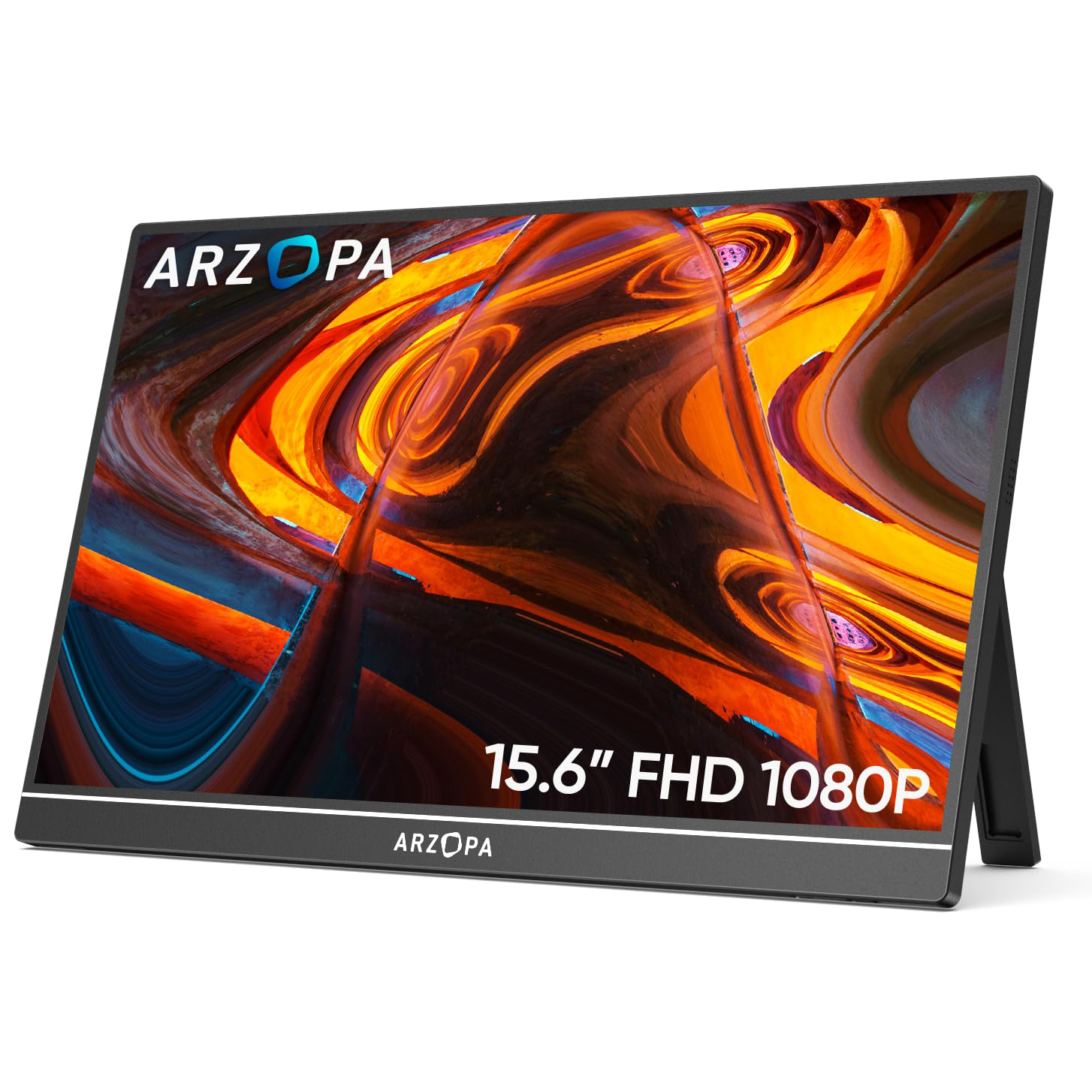 Arzopa 15.6 Inch FHD LCD Monitors - IPS, HDR, and Built-in Speakers
