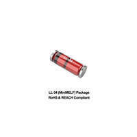 Diodo de Conmutación de Señal Pequeña de Vidrio SMT SMD LL4148 LL-34, 100V de Voltaje Inverso, 4ns, 100% Original y con Código de Lote Rastreable