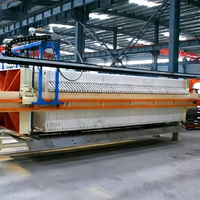 Presse à filtre automatique à chambre pour moulin à huile, presse à filtre à diaphragme automatique pour huile et argile, machine de filtration pour le traitement des eaux usées