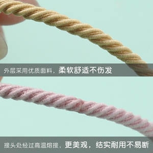 Coletero Delgado de Alta Elasticidad de 25cm, Banda para el Cabello de Tela para Uso Diario - Product Image 3