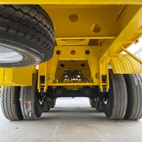 Heavy Duty 3 4 essieux 50 60 80 tonnes en forme de U semi-remorque benne basculante en aluminium utilisé en aluminium fin arrière camions remorques