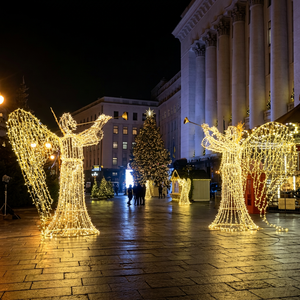 Customized Angel Shape <b>LED</b> Christmas <b>Light</b> Decoration Indoor Outdoor Holiday Display for Commercial Scene - Product Image 1