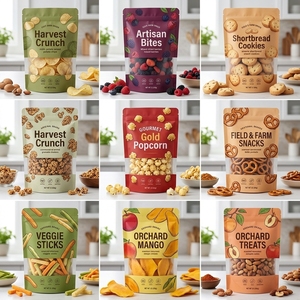 Sachet Doypack en plastique composite durable avec fenêtre, personnalisable avec logo, pour l'emballage de bonbons, biscuits, céréales et snacks - Vente en gros - Product Image 5