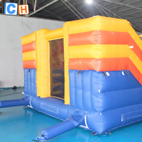 Toboggan gonflable commercial bon marché, toboggan gonflable géant à rebond, toboggan gonflable pour adultes pour enfants