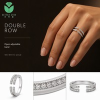 Bague de fiançailles en diamant de laboratoire de haute qualité Better Star pour femmes, or blanc 14K/18K, taille brillant, certifiée IGI, tendance