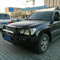 Kit de Parachoques Delantero Todoterreno 4x4 para Lexus LX470, de Acero Resistente, Impermeable, con Soportes para Cabrestante y Barra Protectora con Luces LED