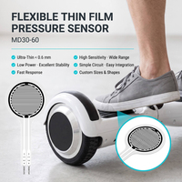 Capteur de pression à film mince flexible personnalisé MD30-60 FSR, résistance de détection de force à longue durée de vie pour déclencheur de pédale et détection