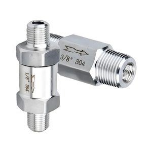 Válvula de Retención Unidireccional C-Way de Bajo Costo, Rosca Macho BSPT de 1/4'', Alta Temperatura, Acero Inoxidable 304, Sellado de PTFE para Agua - Product Image 5