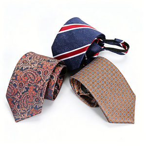 Cravates à fermeture éclair pré-nouées en gros pour hommes – Cravate formelle prête à porter pour affaires, mariage, marié, uniforme - Product Image 3