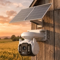 Caméra de sécurité solaire 4G OEM ODM PTZ avec audio bidirectionnel et vision nocturne, haut-parleur intégré, batterie 10400 mAh, étanche IP66 pour extérieur