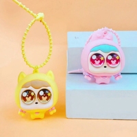 Porte-clés chat à yeux boule, jouets anti-stress, porte-clés chat mignon pour sac à main, sac à dos, clé de voiture, cadeaux