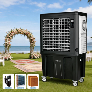 1er climatiseur par évaporation breveté au monde portable commercial industriel veac évaporateur refroidisseur d'air ac ventilateur de refroidissement - Product Image 1