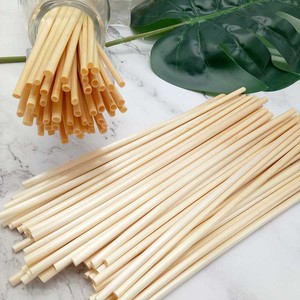 Nouvelles idées Pailles jetables en bambou naturel biodégradables pour boissons, accessoires en riz et blé, échantillon gratuit YOUNIS 4*210mm - Product Image 3