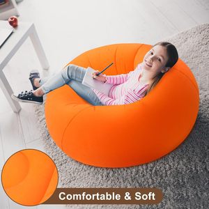 Sillón Puff Inflable Redondo Plegable Moderno, Sofá Perezoso Portátil para Interiores y Exteriores - Product Image 5