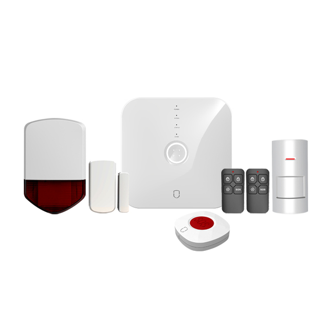 Wolf Guard Factory Price Simple Safe Tuya Smart WiFi GSM CE Certified Home Burglar Security Alarm System Model YL-007WM2N