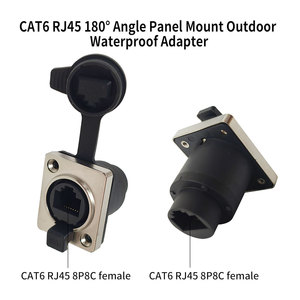 Connecteur de <span class=keywords><strong>prise</strong></span> de <span class=keywords><strong>montage</strong></span> Connecteur modulaire IP67 Ethernet mâle <span class=keywords><strong>femelle</strong></span> Cat 6 <span class=keywords><strong>Montage</strong></span> sur panneau Connecteur étanche <span class=keywords><strong>RJ45</strong></span> - Product Image 3