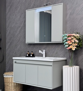 Fregadero de cocina de roble blanco con coctelera MDF de lujo personalizado con gabinetes Diseños modernos para cocinas pequeñas para dormitorio Baño Escuela - Product Image 2