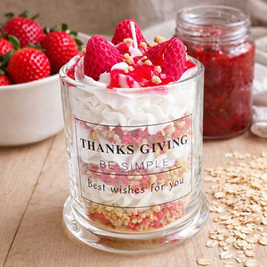 Bougie parfumée en cire <span class=keywords><strong>de</strong></span> soja en forme <span class=keywords><strong>de</strong></span> céréales aux fraises et <span class=keywords><strong>granola</strong></span> <span class=keywords><strong>de</strong></span> fruits, idéale pour la décoration <span class=keywords><strong>de</strong></span> mariage, souvenir ou cadeau d'anniversaire - Product Image 1