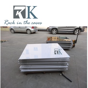 Plancher de danse portable pour fêtes, mariages et événements avec plateforme blanche et bordure en aluminium - Product Image 5