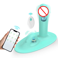 Vibrador con ventosa de control remoto, masajeador de clítoris insertable, recargable, impermeable, de silicona, juguetes sexuales para mujeres.