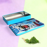 Petite boîte en métal rectangulaire personnalisée avec couvercles, mini boîte vide pour bonbons, étui portable pour savon, menthe, biscuits