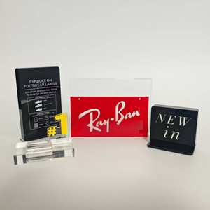 Индивидуальные Современные стильные акриловые знаки, блокирующие коммерческие дисплеи для рекламных/выставочных/рекламных стендов магазина - Product Image 3