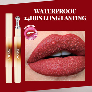 Private Label Vegan Mineral Liquid Lip Glaze Waterproof Long-lasting Lip Plumper-<b>blush</b> Drizzle Cream <b>Matte</b> Lip Gloss - Product Image 4
