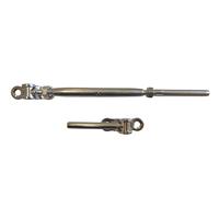 Kit de garde-corps en câble 1/8\" avec tendeur à cliquet en acier inoxydable T316 pour poteau en bois