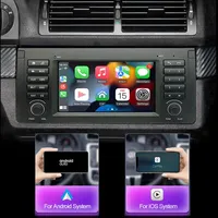 Autoradio Android 12 GPS Navigateur BMW Série 5 E39 X5 E53 M5 1996-2003 Écran tactile 2DIN Stéréo Navigation Garantie 1 an