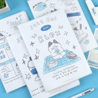 Cuaderno Espiral con Patrón de Dibujos Animados, Páginas Interiores Coloridas, Encuadernación Resistente, Regalo para Niños, Material Escolar y de Oficina