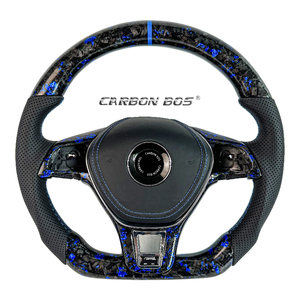 Adecuado para Volkswagen Mk7 <span class=keywords><strong>Golf</strong></span> 7 <span class=keywords><strong>MK6</strong></span> <span class=keywords><strong>Golf</strong></span> 6 <span class=keywords><strong>GTI</strong></span> Venta directa de fábrica <span class=keywords><strong>Volante</strong></span> personalizado de fibra de carbono personalizable - Product Image 3